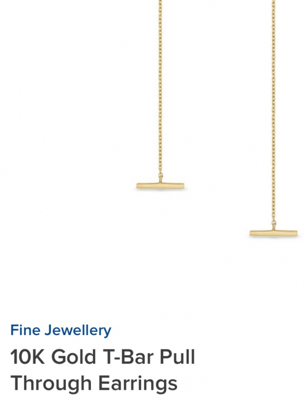 10K Gold Hanging Earrings - Picture 5 of 7